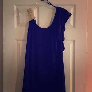 Dark purple dress
